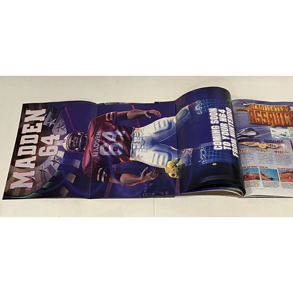 Nintendo Power Magazine Vol. #101 with Madden 64 Poster Complete October 1997
